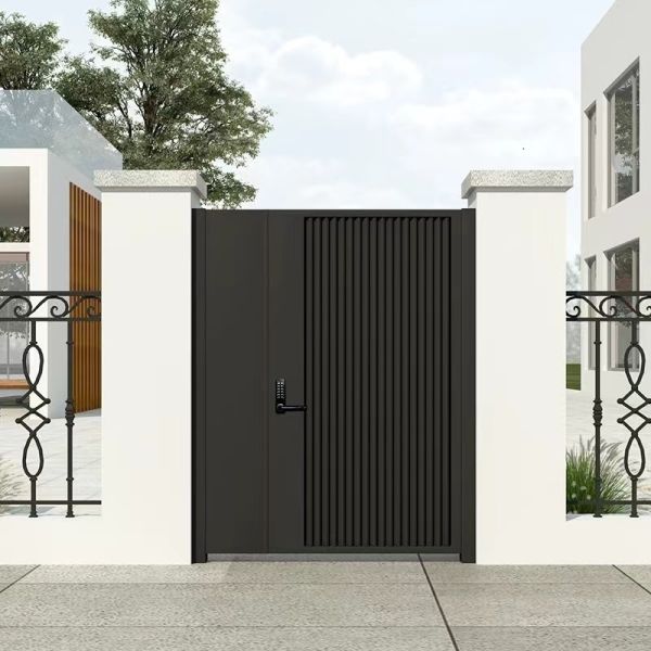 Weather Resistant Aluminum Privacy Driveway Gates Durable Aluminum Art Door