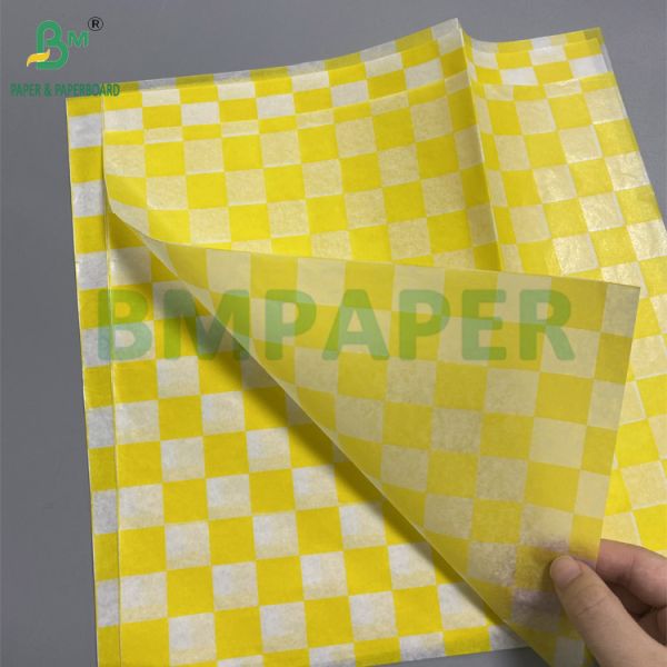 30gsm 40gsm Hamburger Wrapping Paper For Food Snacks Pouches Wax Coated Oil Water Proof 30gsm 40gsm Hamburger Wrapping Paper For Food Snacks Pouches Wax Coated Oil Water Proof