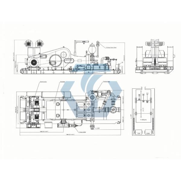 API 7K Oilfield Drilling Rig Hydraulic Triplex Mud Pump Unit Systems Mud For Oil Water Well