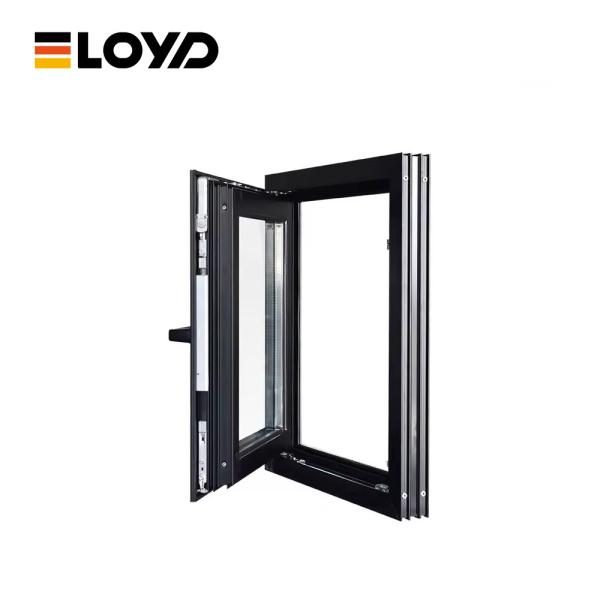 Ventana de aluminio ventilada con opción de protección contra insectos