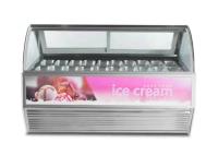 Gelato Shop Expositor de sorvete comercial com formas personalizadas