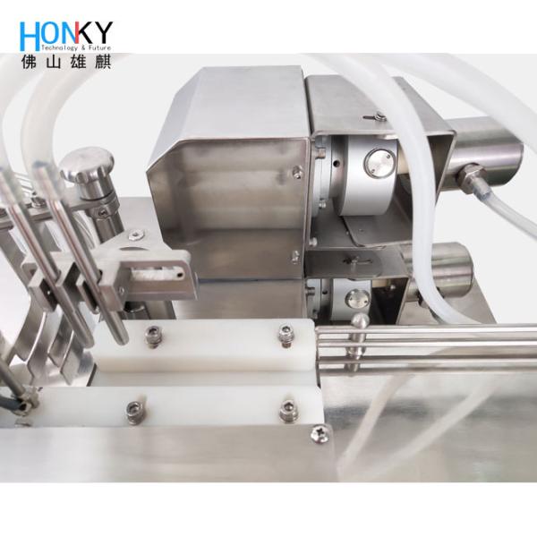 Máquina de enchimento de líquido semi-automática de escritório com função de alimentação de garrafas para o enchimento de garrafas de pequeno volume