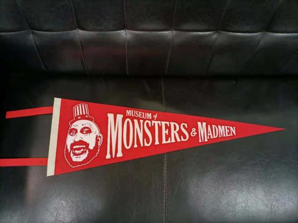 CMYK Printing OEM Triangle School Pennant Flag Digital Printing