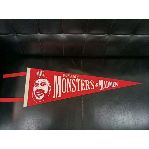 CMYK Printing OEM Triangle School Pennant Flag Digital Printing