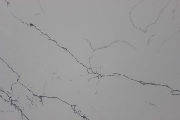 P7106 Black Vein Calacatta Quartz Countertops High Temperature Resistant