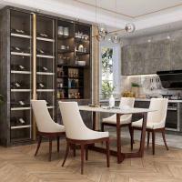 Quadro de partículas mesa de cozinha e cadeiras sala de jantar armário de armazenamento personalizado