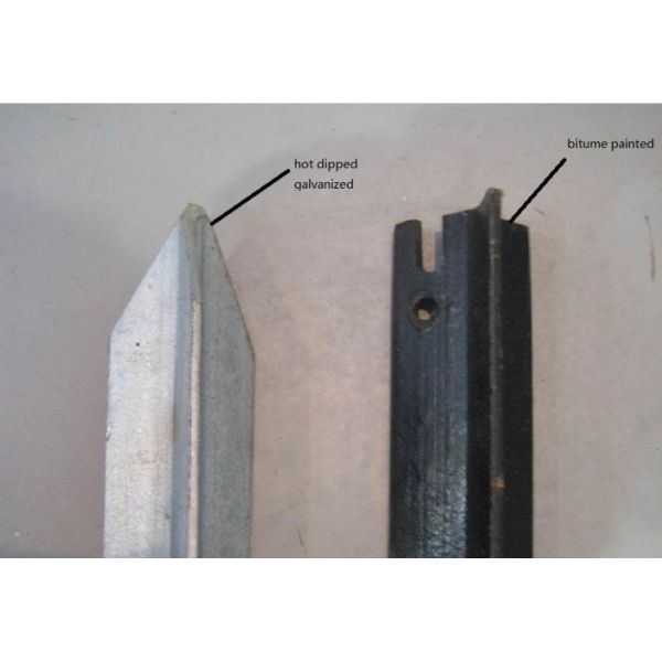 Studded 10ft Metal Fence Post 6Ft 6.5Ft 8Ft Metal Fence Stakes