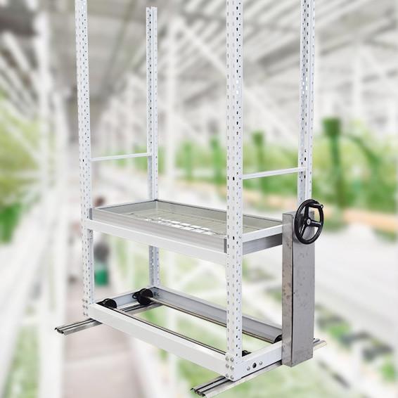 Movable Multi Tier Seedbeds Greenhouse Rolling Tables For Maximize Yield
