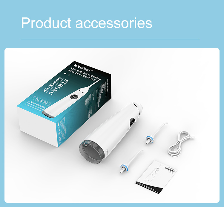 Вода чистки Flosser зубов ABS Nicefeel IPX7 с батареей 2000mAh