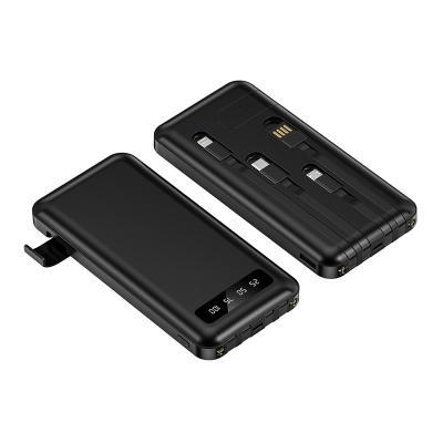 10000mah Full Mirror Digital Display Power Bank with Custom Logo and Large Capacity