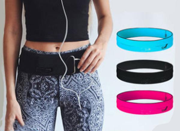 Ultra-thin invisible mobile phone multi-functional fitness outdoor waterproof high stretch belt waist bag