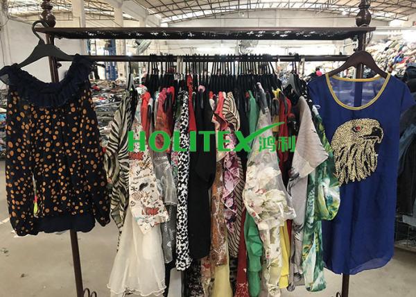 Mixed Color Used Women'S Clothing American Style Second Hand Womens Silk Blouse