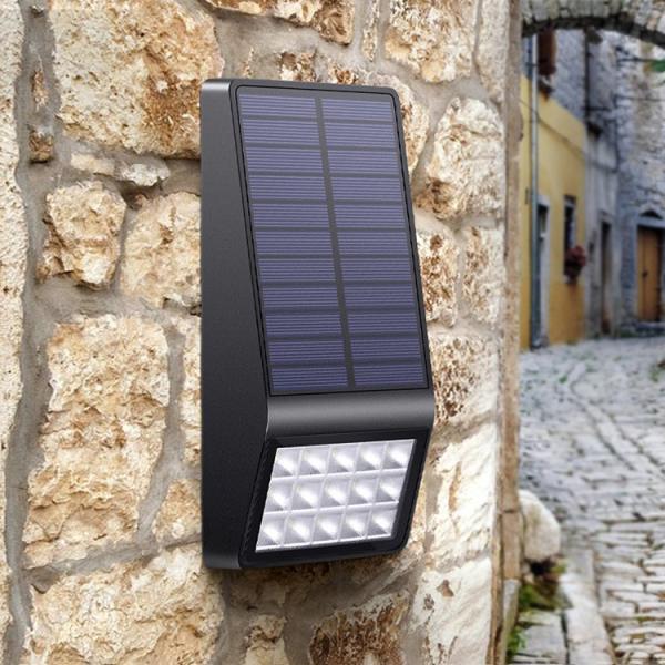 Solar Powered LED Wall Lamp Solar Microwave Radar Sensing With Waterproof
