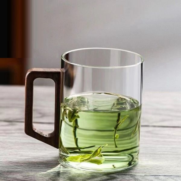 Classic Home Use Hot Water Tea Cup Eco friendly Transparent Reusable Dishwasher Safe