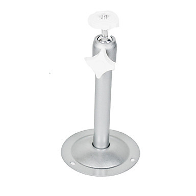 Angle Adjustable Aluminum Stand for Surveillance Security Camera (Silver)  