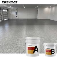 Vinyle Chips Flake Clear Resin Floor enduisant du quartz époxyde métallique