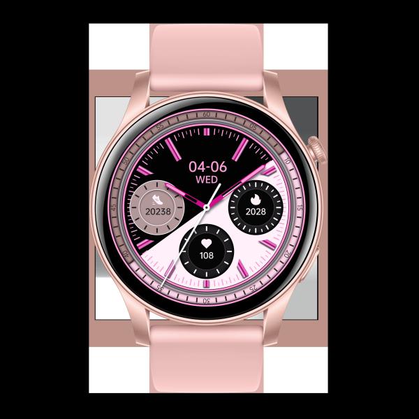 Calculatrice Montres numériques Forme ronde Conception à la mode Ronde Montres intelligentes pour femmes