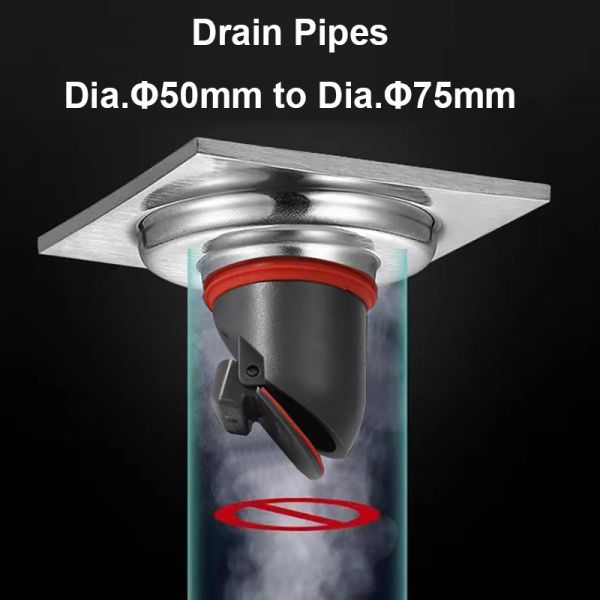 4 Inches Mirror Polished Silver Shower Floor Drain With Removable Filter Hair Sundries Cover