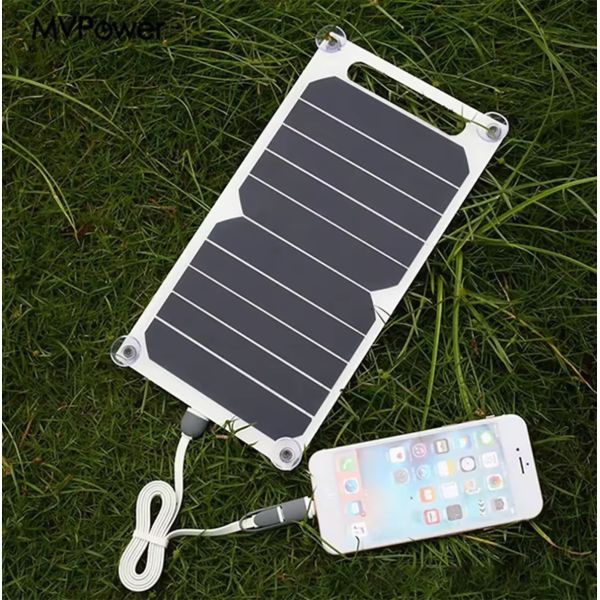 10V 5W painel solar USB para pequena lâmpada de secretária lanterna de celular