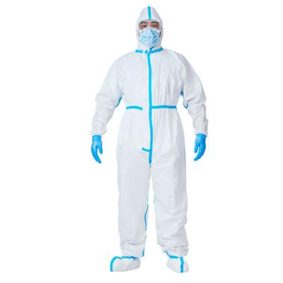 Terno protetor branco 185cm da combinação do PPE EN14126 do ISO 13688