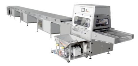 PD400 Complete Chocolate Enrobing Machine Line Complete Chocolate Coating Processing Line Machinery Equipment 150KG/H