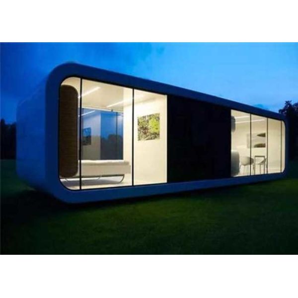 Prefab Cabin Apple House Aluminum Sliding Doors Steel Frame Prefab Modular Homes