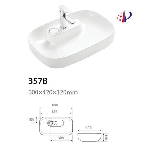Wholesale Sanitary Ware Oval Wall Mounting Bathroom Sink Ceramic Lavabo Counter Top Hand Wash Basin