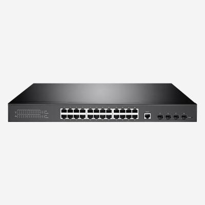 4 portos da fibra de SFP mergulham o interruptor de 3 pontos de entrada com portos 380W do ponto de entrada 24G