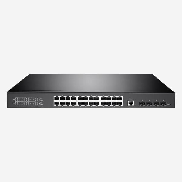 4 ports de fibre de SFP posent le commutateur de 3 PoE avec les ports 380W de 24G PoE
