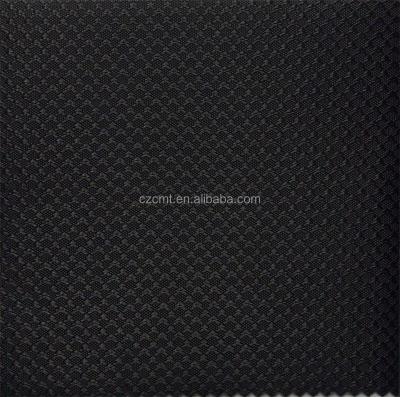 Medium Weight Flame Retardant 100% Polyester Diamond Black Jacquard Fabric 420D Oxford