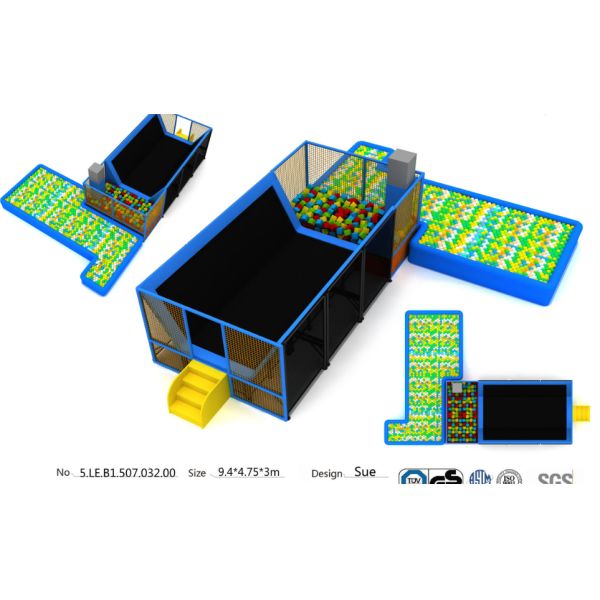 46M2 Attractive Trampoline Kids Indoor Trampoline Park/ Indoor Trampoline Center/ Amusenment Jumping Club
