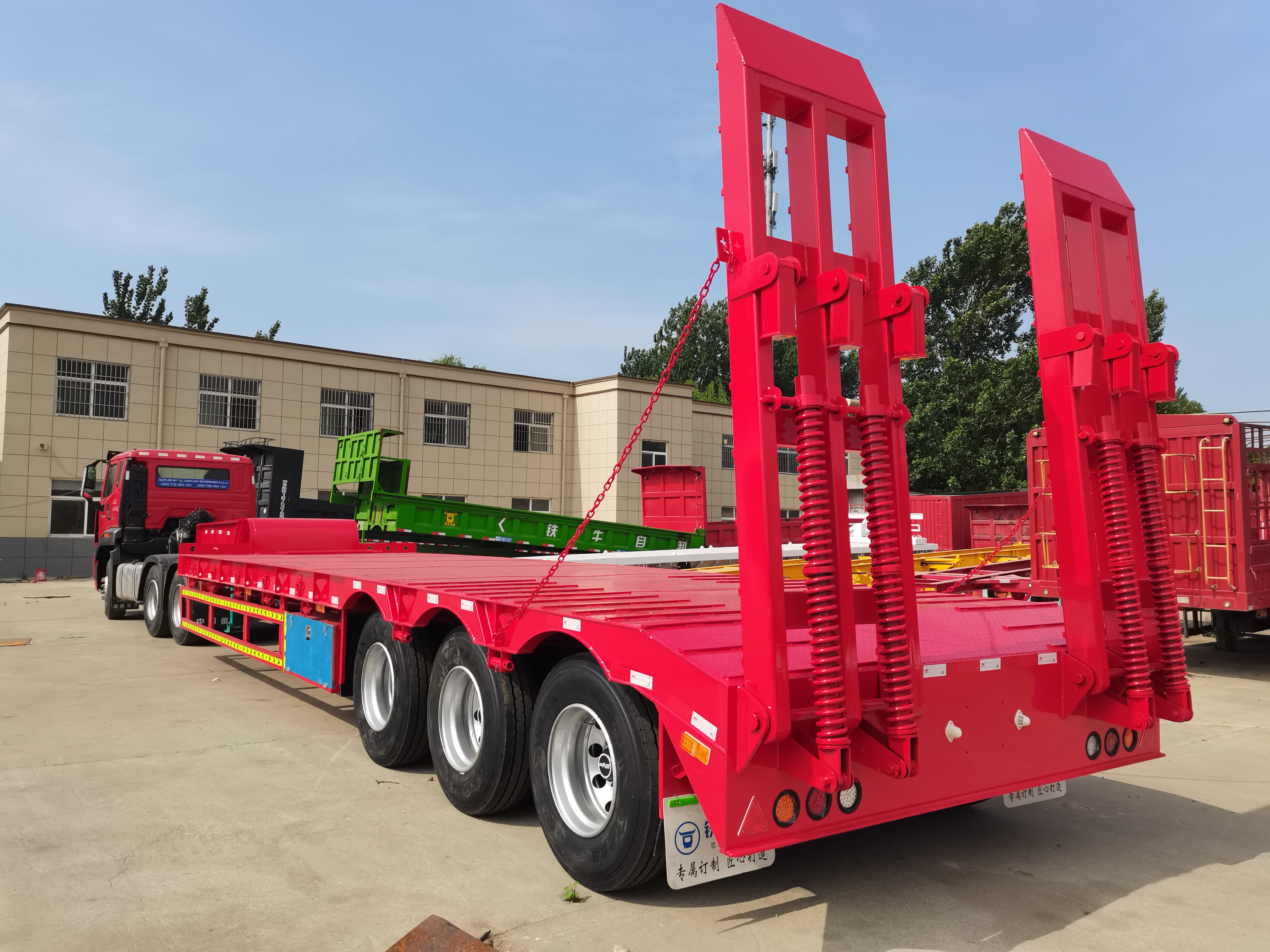 Низкая кровать полуприцеп Транспортная грузоподъемность