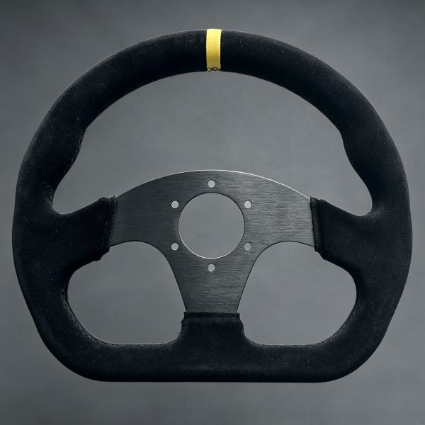 Premium 320mm 6061 Aluminum Sim Racing Steering Wheel D Style For PC Game