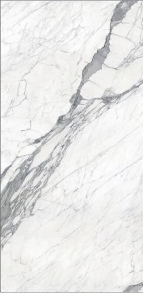 Porcelain Tiles 1200x2400 Size Foshan White Marble Polished Porcelain Tile Calacatta Thin Tiles