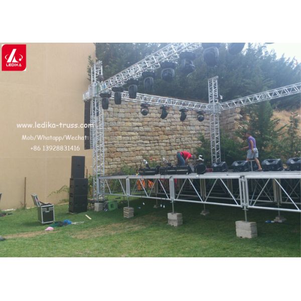 Aluminum Catwalk Mobile Concert Portable Stage Platform 1000mm Height