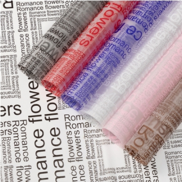 Anglais coréen papier brut papier mat papier d'emballage de fleurs matériel d'emballage imperméable papier d'emballage de fleurs bouquet d'emballage de papier matériaux de vente en gros