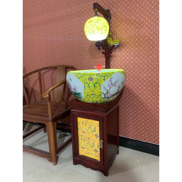 Cuenco de los pescados de la porcelana 460m m Koi