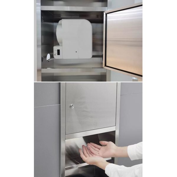 Recessed Stainless Steel Toilet Paper Dispenser Towel With Brushed Nickel Color