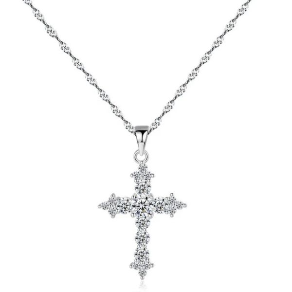 Шнурная цепочка Модный крестовый ошейник 316L из нержавеющей стали Модные ювелирные ошейники