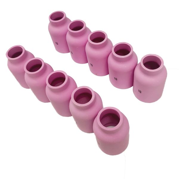 TIG Lente de gás Bocal de alumínio Bocal de copo cerâmico para SR WP 17 18 26 9 20 Tocha de solda