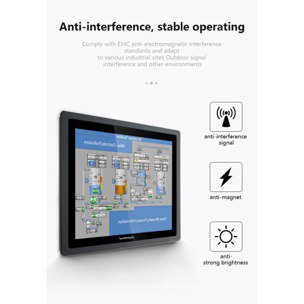 12/15/17 Inch Fanless Industrial Touch Screen PC Monitor With I5/I7 Processor