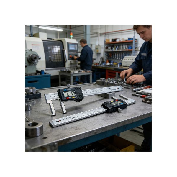 High Accuracy 30-300mm/1.2-12 Flat Point Internal Groove Electronic Digital Caliper for machine parts inner grooves Measurement