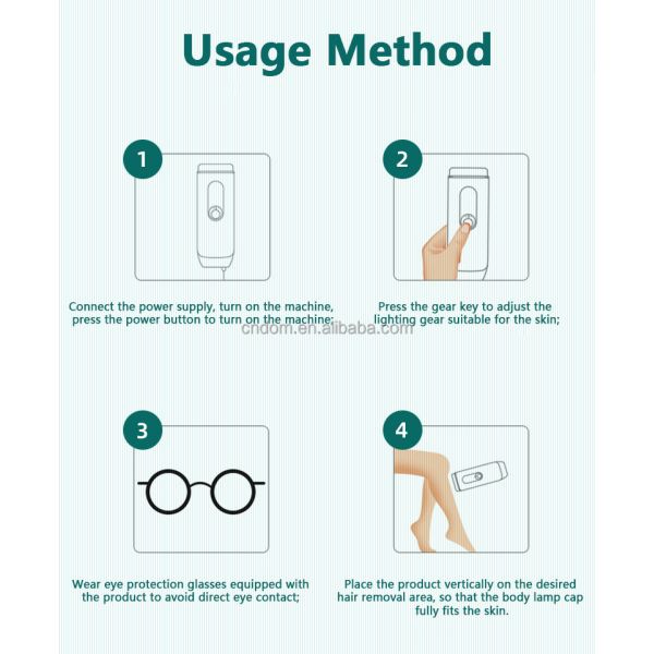 5 Modes Painless Crystal Hair Removal Device 0.2kg for Smooth and Hair-free Skin