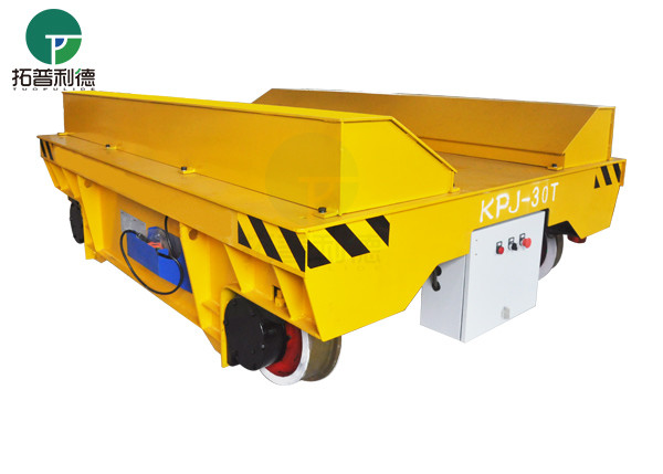 5T Pipe Factory Interbay Rail Electrical Load Transfer Trailer