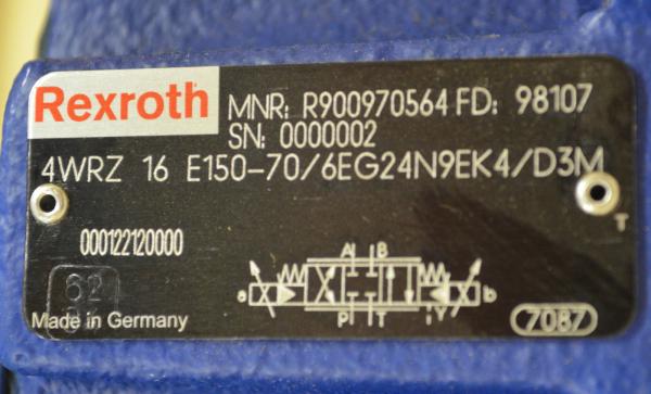 Pilot Operated Rexroth Hydraulic Valves , 4WRZ16 Proportional Directional Valves