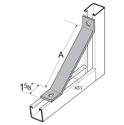 Гальванизированные алюминием стальные расчалки канала распорки для угловой усиливать