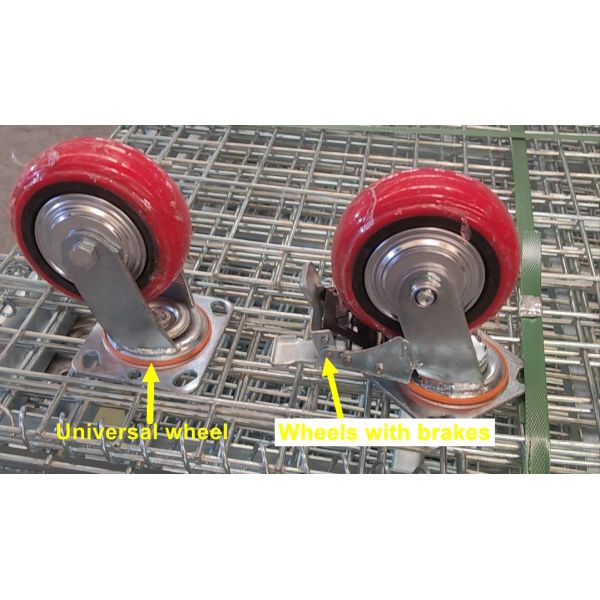 Low-Carbon Steel Foldable Collapsible Metal Storage Wire Mesh Container 1000*800*840