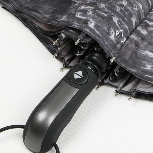 21 inch navy blue auto open close umbrella with black rubber coating handle for  men