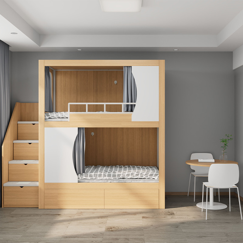 Single Capsule Pod Twin Loft School Dormitory Bunk Bed