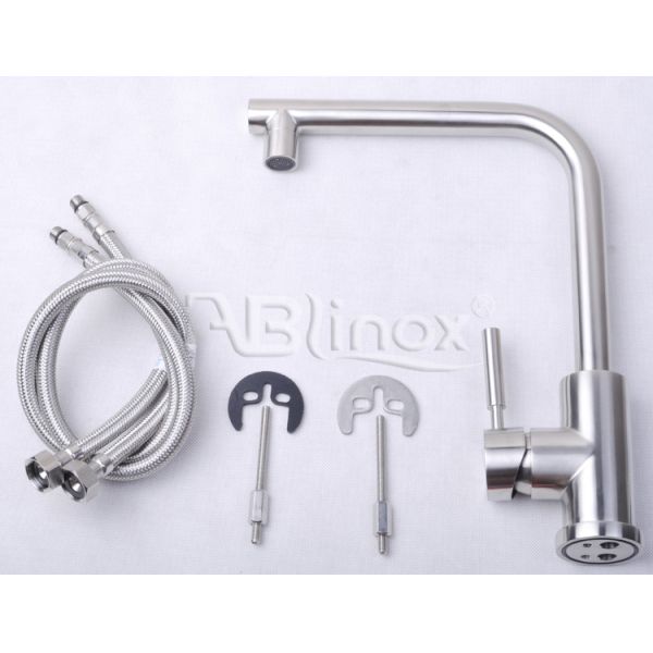 Cupc 360 Degree 304 Stainless Steel Kitchen Faucet Deck Mounted